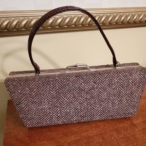 Vintage Herringbone Purse